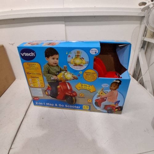 VTECH 2-IN-1 MAP & GO SCOOTER, ENGLISH VERSION - AGE 1-3 YEAR - RED (MODEL: 80-572300) image 4