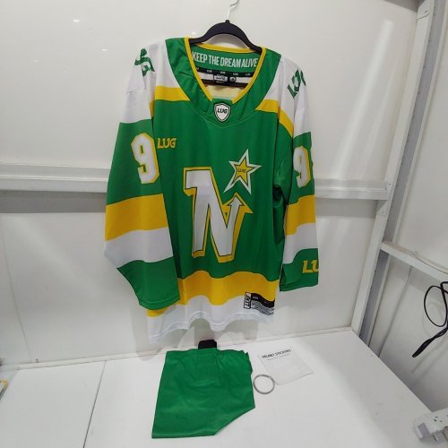 MENS LUG NORTHERN STARS HOCKEY JERSEY AND SOCKS - #98 - MEDIUM - GREEN image 2