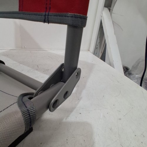 FOLDING SUSPENDED STADIUM CHAIR SEAT - RED AND GRAY (MODEL: HDB-30A) image 4