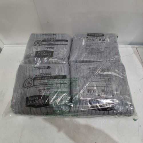64PK DEPEND NIGHT DEFENSE ADULT INCONTINENCE UNDERWEAR FOR MEN - GREY image 2