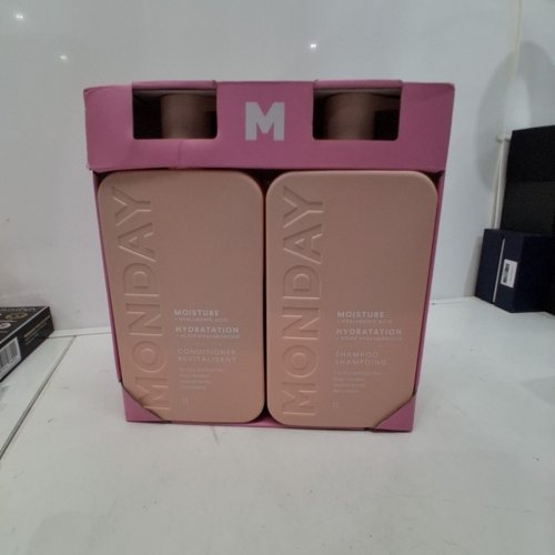 2PC MONDAY MOISTURE + HYALURONIC ACID SHAMPOO & CONDITIONER - 1L/EACH image 2