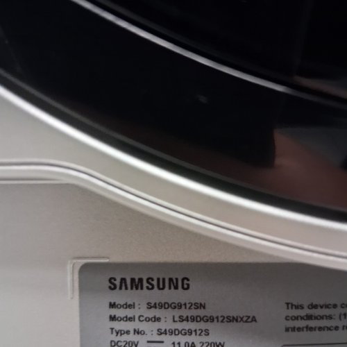 SAMSUNG ODYSSEY 49" OLED DUAL QHD GAMING MONITOR, (5,120 X 1,440), 144 HZ, G-SYNC COMPATIBILITY, FREESYNC PREMIUM PRO, HDR10 - SILVER - (MODEL:LS49DG912SNXZA) image 15