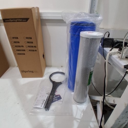 ISPRING 3-STAGE WHOLE HOUSE WATER FILTRATION SYSTEM W/ SEDIMENT BLOCK, CARBON BLOCK & IRON/LEAD REDUCING FILTER (M#:/WGB32B-PB) image 3