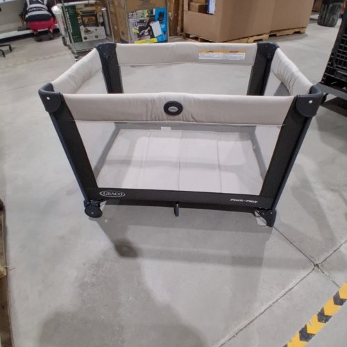 GRACO PACK N' PLAY PORTABLE FOLDABLE PLAYARD - GREY/BLACK (MODEL: 2084226) image 4