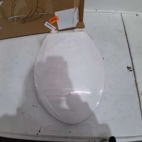 GARVEE ELONGATED SOFT CLOSE EASY CLEAN PLASTIC TOILET SEAT - 19" - WHITE - (MODEL: PHO_11GXK800) image 2