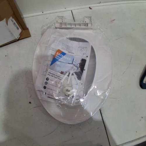 GARVEE ELONGATED SOFT CLOSE EASY CLEAN PLASTIC TOILET SEAT - 19" - WHITE - (MODEL: PHO_11GXK800) image 3