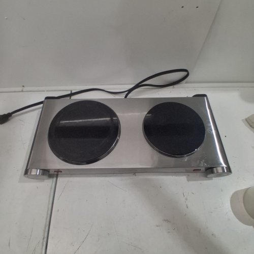 SALTON PORTABLE INFRARED DOUBLE BURNER COOKTOP - 1800W/7.4" BURNERS - STAINLESS STEEL (MODEL: HP1269) image 4