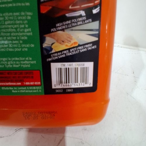 TURTLE WAX WASH & WAX CAR WASH SOAP - 3.79 L image 2