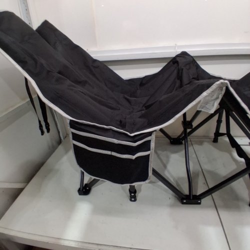 OVERMONT CAMPING COT WITH MATTRESS - 550LBS CAPACITY - BLACK image 4