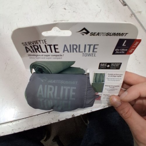 SEA TO SUMMIT AIRLITE TOWEL - LARGE - 24" X 47" - GREEN (MODEL: 061609) image 7