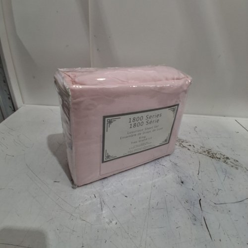 6PC 1800 SERIES SHEET SET WITH PILLOWCASES - KING - ROSE BLUSH image 2
