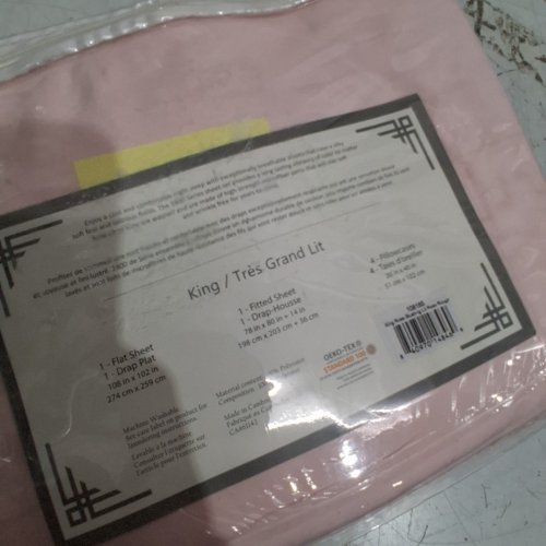 6PC 1800 SERIES SHEET SET WITH PILLOWCASES - KING - ROSE BLUSH image 4