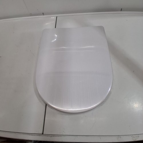 AOMKES D ELONGATED SHAPED TOILET SEAT QUIET CLOSE - 18" - WHITE image 2