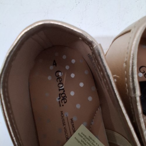 GIRLS' GEORGE BALLET FLATS - 4 - GOLD (STYLE: 61POLLYY26) image 4