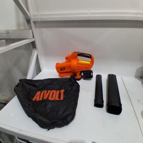 AIVOLT CORDLESS LEAF VACUUM BLOWER MULCHER WITH 40L BAG - TOOL ONLY - 40V - ORANGE/BLACK image 2