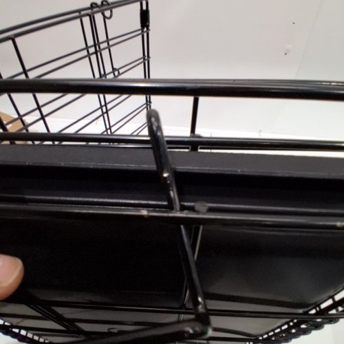 SINGLE DOOR FOLDING DOG CRATE - 18" X 12.4" X 15" - BLACK image 4