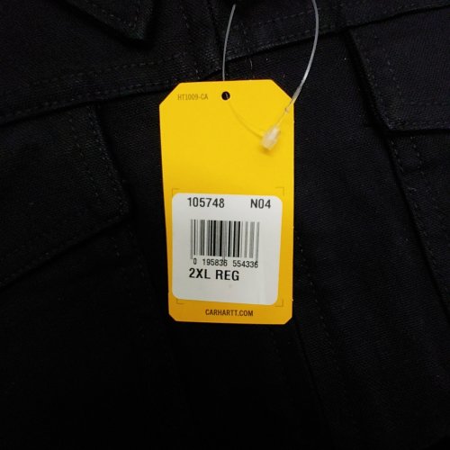 MEN'S CARHARTT RUGGED FLEX DUCK BERWICK JACKET -2XL - BLACK (STYLE: 105748) image 2