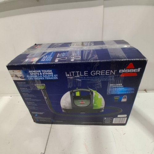 BISSELL LITTLE GREEN PORTABLE CARPET & UPHOLSTERY CLEANER - 40OZ - GREY/GREEN image 8