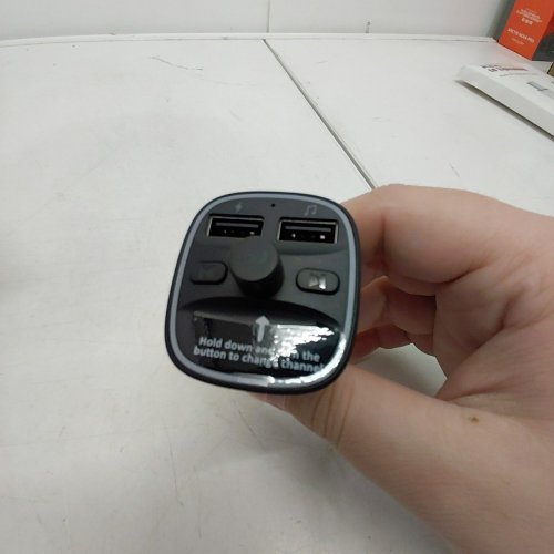 LENCENT BLUETOOTH FM TRANSMITTER WITH DUAL USB CHARGING, SUPPORT TF CARD & USB DISK - BLACK - (MODEL:T25) image 2