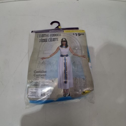 PARTYHOLIC CELESTIAL GODDESS COSTUME - LARGE - WHITE, BLUE & GOLD (STYLE: 50182M) image 2