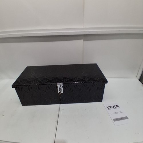 HEAVY DUTY ALUMINUM TRUCK BED TOOL BOX - 30" X 13" X 9.6" - BLACK (MODEL: SS30-D-B) image 2
