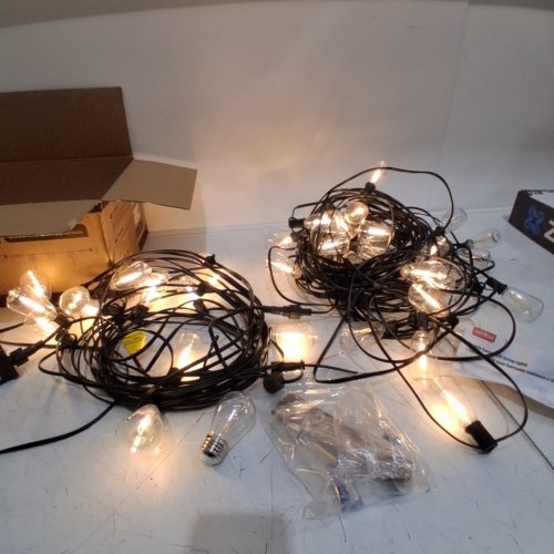 ADDLON HEAVY DUTY WATERPROOF ST38 SOLAR STRING LIGHTS WITH REMOTE CONTROL - 200FT - 60 SOCKETS image 2