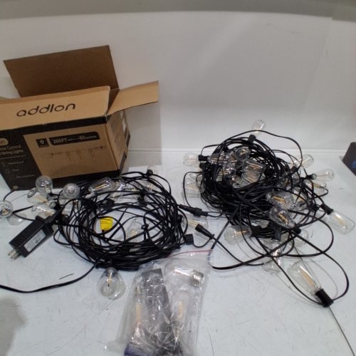 ADDLON HEAVY DUTY WATERPROOF ST38 SOLAR STRING LIGHTS WITH REMOTE CONTROL - 200FT - 60 SOCKETS image 4