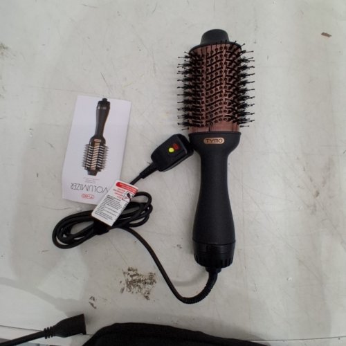 TYMO BLOW DRYER HIR BRUSH WITH VOLUMIZER EFFECT - ROTATING CORD FOR EASE OF USE - ROSE GOLD/BLACK (MODEL: HC300) image 3