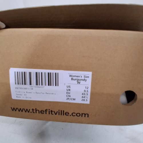 WOMAN'S FITVILLE OPEN TOE DIABETIC SANDALS - 12 - PURPLE image 3