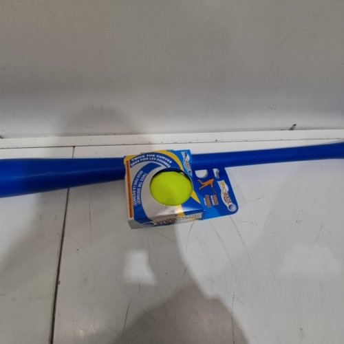 BLITZ BALL PLASTIC BASEBALL BAT WITH BALL, 33", BLUE image 3
