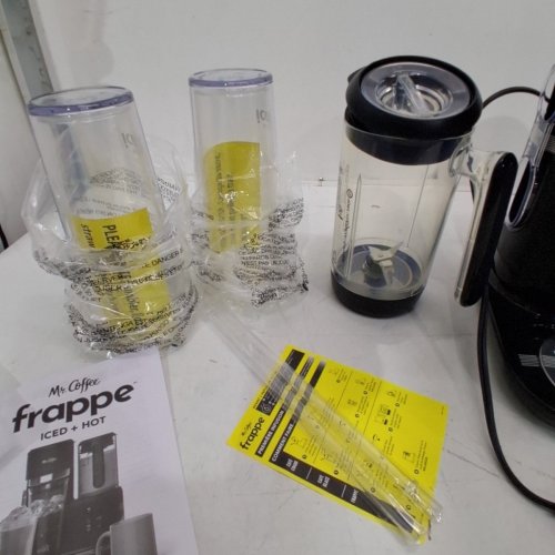 MR. COFFEE ICED & HOT COFFEE MAKER WITH FRAPPE BLENDER AND REUSABLE TUMBLER- BLACK (MODEL: BVMC-FCM-2T-033) image 4