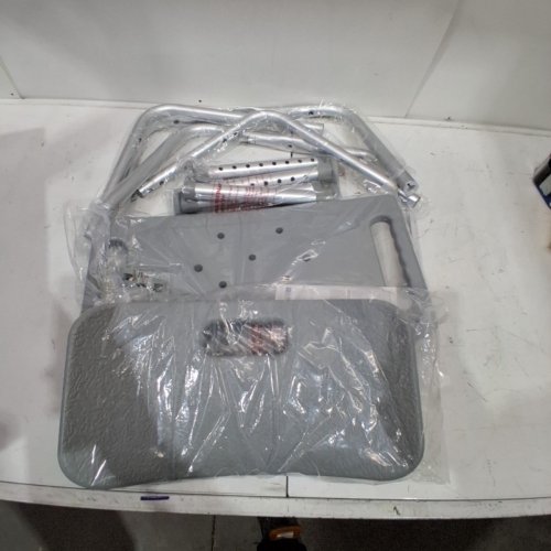 MEDLINE GUARDIAN DELUXE ALUMINUM BATH CHAIR - 400LBS CAP - GREY (MODEL: G2-101KRX1) image 2