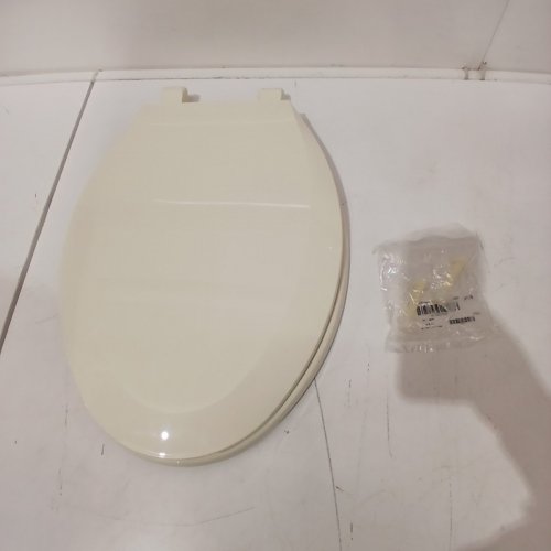 ELONGATED TOILET SEAT AND LID - 18" - BONE / CREAM image 2