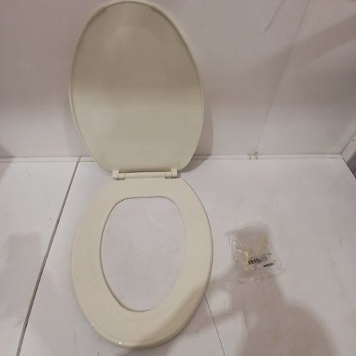 ELONGATED TOILET SEAT AND LID - 18" - BONE / CREAM image 3
