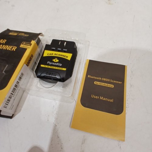 FLYROADUP OBDII CAR SCANNER, BLUETOOTH FOR IOS & ANDROID - DIAGNOSTIC SCAN TOOL CODE READER - BLACK image 3