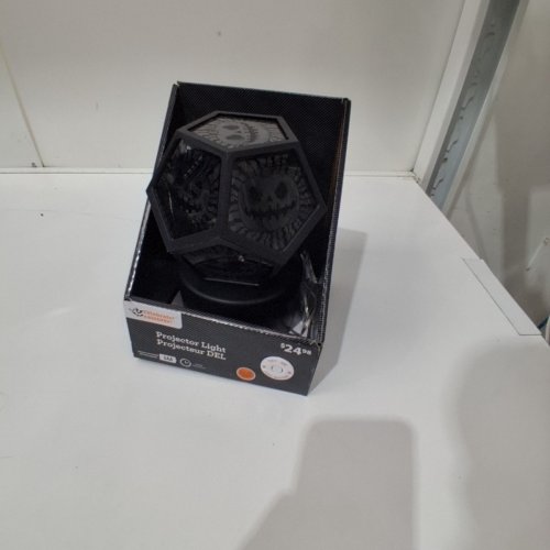 JACK'O'LANTERN HALLOWEEN PROJECTOR LIGHT - 8" - BLACK/ORANGE image 2