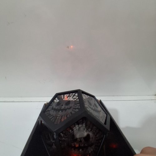 JACK'O'LANTERN HALLOWEEN PROJECTOR LIGHT - 8" - BLACK/ORANGE image 3