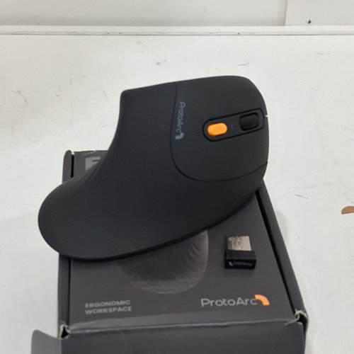 PROTOARC ERGONOMIC VERTICAL MOUSE - BLACK/ORANGE (MODEL:EM11 NL) image 3