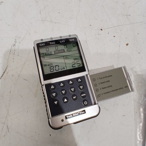 RICHMAR TWIN STIM PLUS TENS & EMS COMBO - 4 CHANNELS - BLACK/SILVER - (MODEL:DS5002) image 2