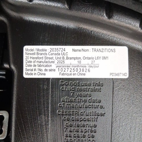GRACO TRANZITIONS 3-IN-1 HARNESS BOOSTER SEAT - 22-100LBS - PROOF BLACK (MODEL: 2035724) image 5