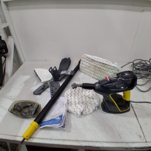 BISSELL 3-IN-1 POWERSTEAMER HEAVY DUTY STEAM MOP & HANDHELD CLEANER - GREY/YELLOW (MODEL: 2685B) image 3