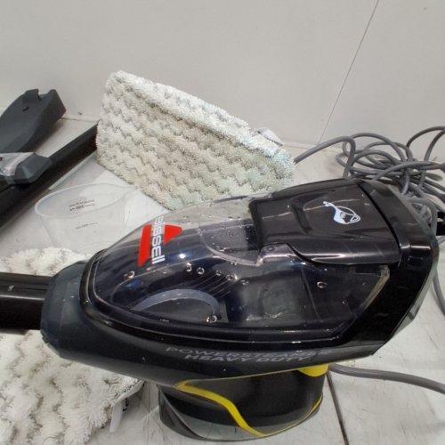 BISSELL 3-IN-1 POWERSTEAMER HEAVY DUTY STEAM MOP & HANDHELD CLEANER - GREY/YELLOW (MODEL: 2685B) image 4