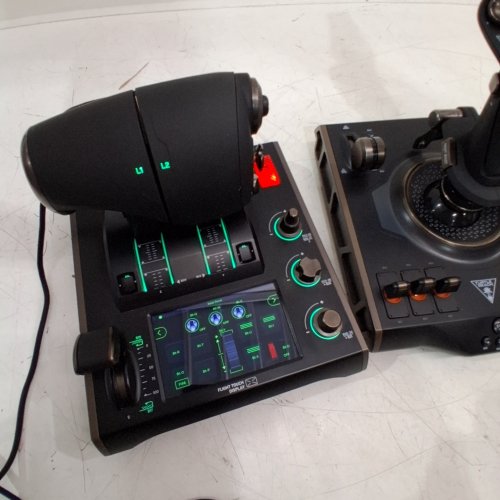 TURTLE BEACH VELOCITYONE FLIGHTDECK UNIVERSAL HOTAS SIMULATION SYSTEM JOYSTICK AND THROTTLE FOR AIR/SPACE COMBAT SIMULATION ON WINDOWS 10/11 PC - TOUCH DISPLAY AND 139 PROGRAMMABLE CONTROLS (MODEL: TBS-0724-05) image 2