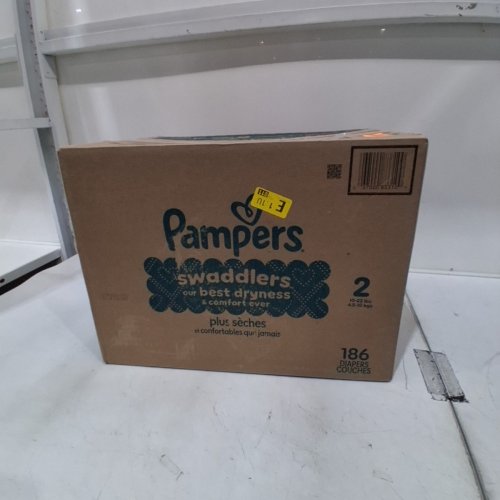 186PK PAMPERS SWADDLERS DISPOSABLE DIAPERS - SIZE 2 image 3