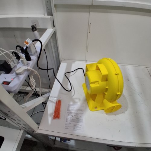COMMERCIAL AIR BLOWER FOR INFLATABLES - 3400RPM - 1HP - YELLOW (MODEL: SH-U7) image 2