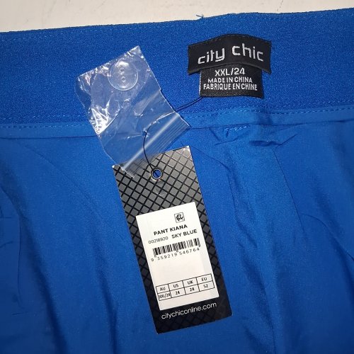 WOMENS CITY CHIC KIANA PANTPANTS - XXL/24 - SKY BLUE (STYLE: KIANA) image 3