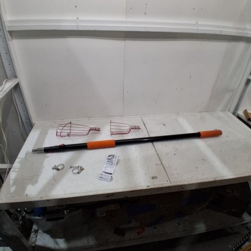 LAANPOLE TELESCOPING FRUIT PICKER BASKET - 5FT-20FT - ORANGE/BLACK image 2