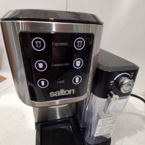 SALTON 3-IN-1 ESPRESSO MACHINE WITH MILK FROTHER - BLACK/STAINLESS STEEL (MODEL: EX2152) image 2