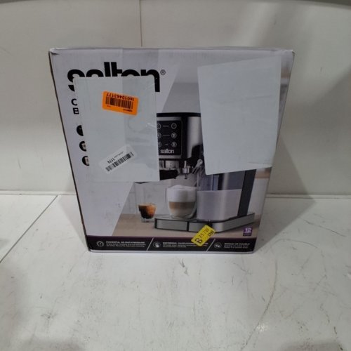 SALTON 3-IN-1 ESPRESSO MACHINE WITH MILK FROTHER - BLACK/STAINLESS STEEL (MODEL: EX2152) image 6
