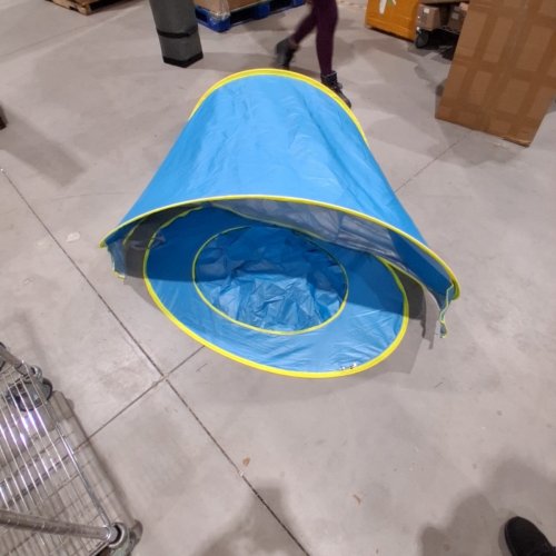MONOBEACH BABY BEACH TENT POP UP PORTABLE SHADE POOL UV PROTECTION SUN SHELTER FOR INFANT- 48" X 31" X 26"- BLUE image 2